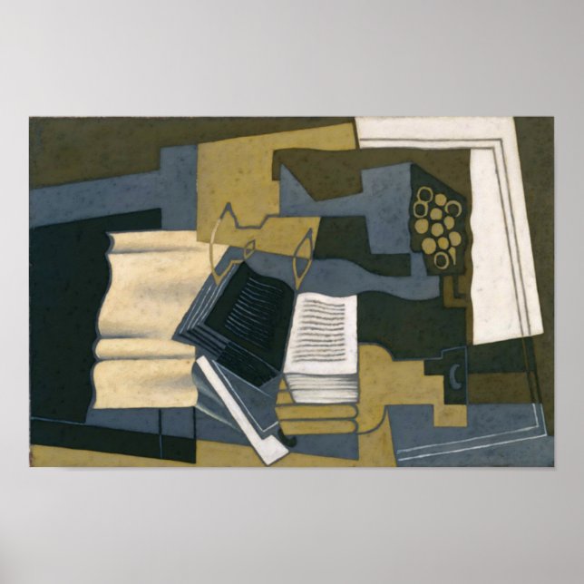 Juan Gris Carafe and Book Poster (Front)