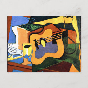 Juan Gris - Guitar and Bottle Postcard