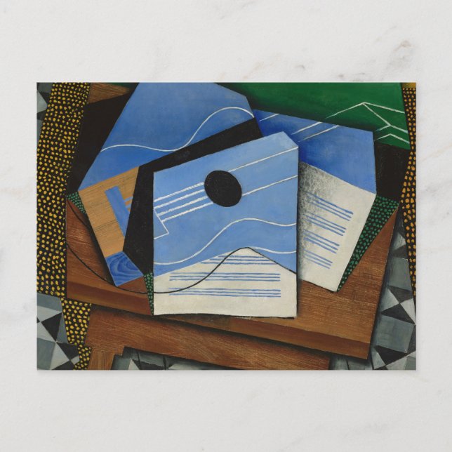 Juan Gris - Guitar on a Table Postcard (Front)