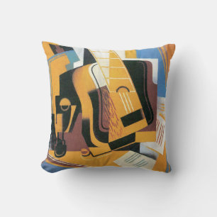 Juan Gris - Photograph of The Guitar Abstract Art Throw Pillow