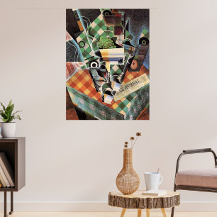 Juan Gris - Still Life with Checked Tablecloth Poster