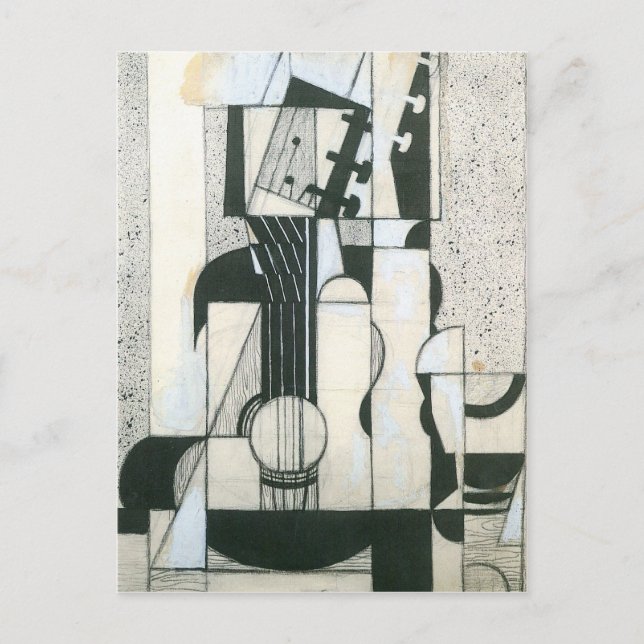 Juan Gris - Still Life with guitar Postcard (Front)