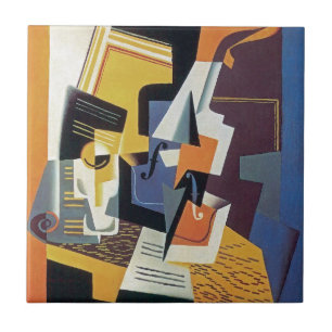Juan Gris - Violin and Glass - Abstract Art Tile