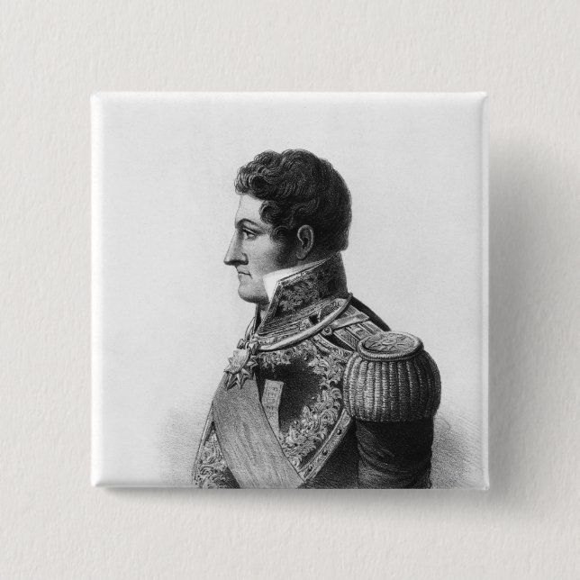 Juan Manuel de Rosas 2 Inch Square Button (Front)
