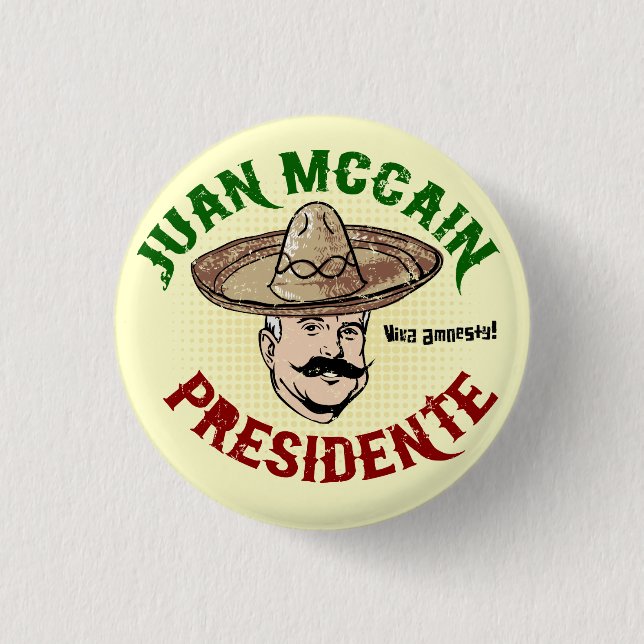 Juan McCain Button (Front)