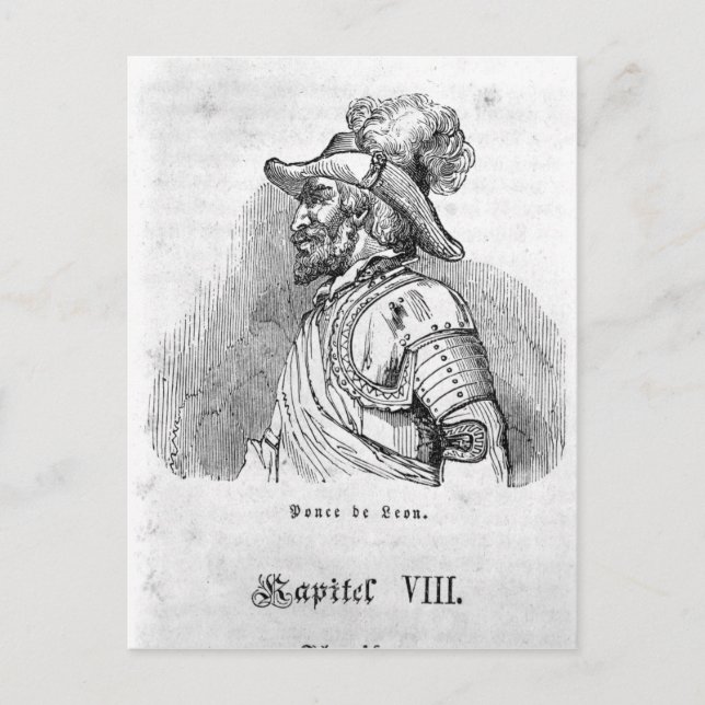 Juan Ponce de Leon Postcard (Front)