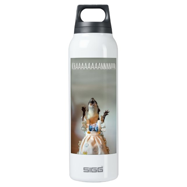 Juanita weasel insulated water bottle (Front)