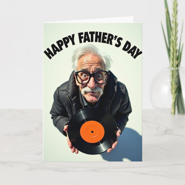 Jubilant Fathers Day Vinyl Card (Front)