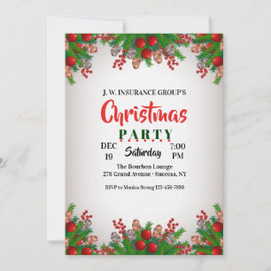 Jubilant Holiday Christmas Party Invitation