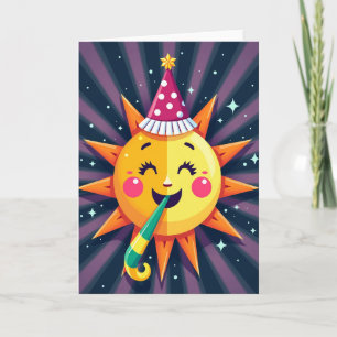 Jubilant Orb Birthday Card
