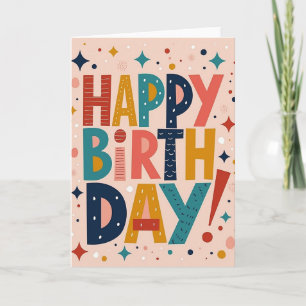 Jubilant Patterned Card