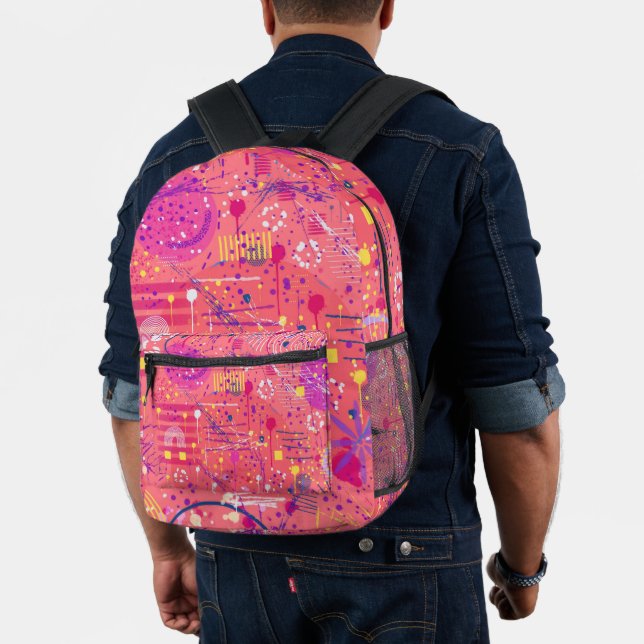 Jubilation: Maximalist Art Printed Backpack (Insitu (Model))