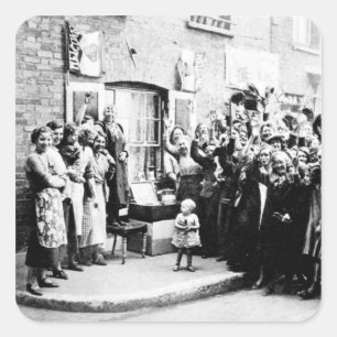 Jubilee Decoration in the East End Square Sticker