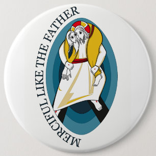 JUBILEE YEAR OF MERCY GEAR 6 INCH ROUND BUTTON