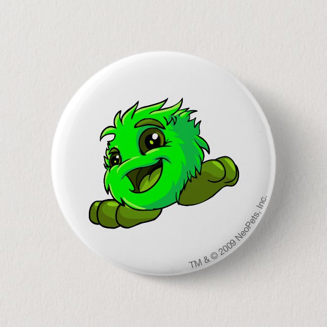 JubJub Glowing 2 Inch Round Button (Front)