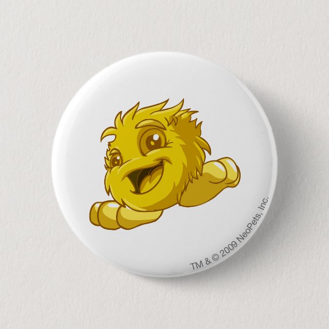 JubJub Gold 2 Inch Round Button (Front)