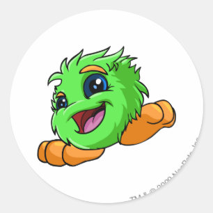 JubJub Green Classic Round Sticker