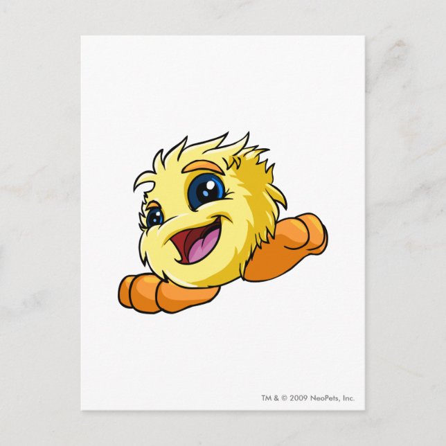 JubJub Yellow Postcard (Front)