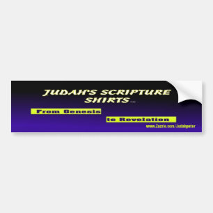 Judah's Scripture Shirts Bumper Sticker