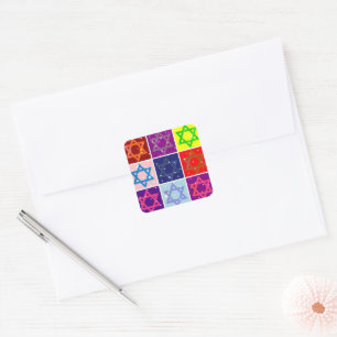 JUDAIC GIFTS - POP ART - JEWISH STARS - STICKERS