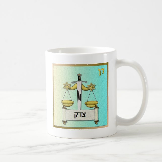 Judaica 12 Tribes Israel Dan Coffee Mug (Right)