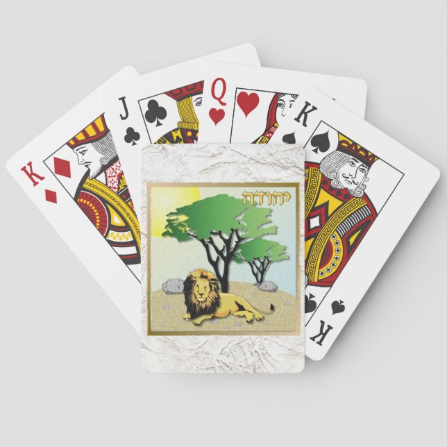 Judaica 12 Tribes Israel Judah Playing Cards (Back)