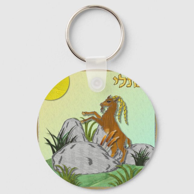 Judaica 12 Tribes Israel Naphtali Keychain (Front)