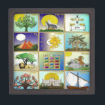 Judaica 12 Tribes of Israel Art Jewelry Box<br><div class="desc">You are viewing The Lee Hiller Design Collection. Apparel,  Gifts & Collectibles  Lee Hiller Photography or Digital Art Collection. You can view her Nature photography at http://HikeOurPlanet.com/ and follow her hiking blog within Hot Springs National Park.</div>