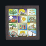Judaica 12 Tribes of Israel Art Keepsake Box<br><div class="desc">You are viewing The Lee Hiller Design Collection. Apparel,  Gifts & Collectibles  Lee Hiller Photography or Digital Art Collection. You can view her Nature photography at http://HikeOurPlanet.com/ and follow her hiking blog within Hot Springs National Park.</div>
