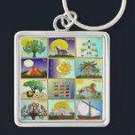 Judaica 12 Tribes of Israel Art Keychain<br><div class="desc">You are viewing The Lee Hiller Design Collection. Apparel,  Gifts & Collectibles  Lee Hiller Photography or Digital Art Collection. You can view her Nature photography at http://HikeOurPlanet.com/ and follow her hiking blog within Hot Springs National Park.</div>