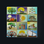 Judaica 12 Tribes Of Israel Art Panels 2 Inch Square Button<br><div class="desc">You are viewing The Lee Hiller Design Collection. Apparel,  Gifts & Collectibles Lee Hiller Photography or Digital Art Collection. You can view her Nature photography at http://HikeOurPlanet.com/ and follow her hiking blog within Hot Springs National Park.</div>
