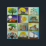 Judaica 12 Tribes Of Israel Art Panels 2 Inch Square Button<br><div class="desc">You are viewing The Lee Hiller Design Collection. Apparel,  Gifts & Collectibles Lee Hiller Photography or Digital Art Collection. You can view her Nature photography at http://HikeOurPlanet.com/ and follow her hiking blog within Hot Springs National Park.</div>
