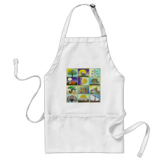 Judaica 12 Tribes Of Israel Art Panels Standard Apron