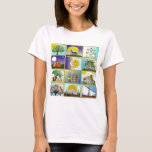 Judaica 12 Tribes Of Israel Art Panels T-Shirt<br><div class="desc">You are viewing The Lee Hiller Design Collection. Apparel,  Gifts & Collectibles Lee Hiller Photography or Digital Art Collection. You can view her Nature photography at http://HikeOurPlanet.com/ and follow her hiking blog within Hot Springs National Park.</div>