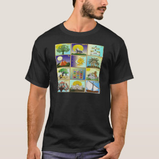 Judaica 12 Tribes Of Israel Art Panels T-Shirt