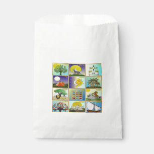 Judaica 12 Tribes Of Israel Art Print Favour Bag