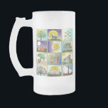 Judaica 12 Tribes Of Israel Art Print Frosted Glass Beer Mug<br><div class="desc">You are viewing The Lee Hiller Photography Art and Designs Collection of Home and Office Decor,  Apparel,  Gifts and Collectibles. The Designs include Lee Hiller Photography and Mixed Media Digital Art Collection. You can view her Nature photography at http://HikeOurPlanet.com/ and follow her hiking blog within Hot Springs National Park.</div>