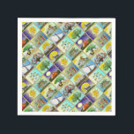 Judaica 12 Tribes Of Israel Art Print Napkin<br><div class="desc">You are viewing The Lee Hiller Photography Art and Designs Collection of Home and Office Decor,  Apparel,  Gifts and Collectibles. The Designs include Lee Hiller Photography and Mixed Media Digital Art Collection. You can view her Nature photography at http://HikeOurPlanet.com/ and follow her hiking blog within Hot Springs National Park.</div>