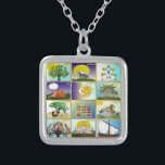 Judaica 12 Tribes of Israel Art Silver Plated Necklace<br><div class="desc">You are viewing The Lee Hiller Design Collection. Apparel,  Gifts & Collectibles  Lee Hiller Photography or Digital Art Collection. You can view her Nature photography at http://HikeOurPlanet.com/ and follow her hiking blog within Hot Springs National Park.</div>
