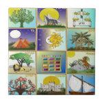 Judaica 12 Tribes of Israel Art Tile<br><div class="desc">You are viewing Lee Hiller Photography, Mixed Media or Digital Art Ceramic Tiles. .All tiles are available in 4.25" x 4.25" and 6" x 6" Choose the perfect size for your design ideas and budget. Use as a trivet, coaster, desk art or to decorate your home. The perfect gift of...</div>