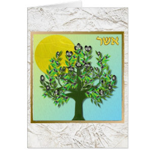 Judaica 12 Tribes Of Israel Asher