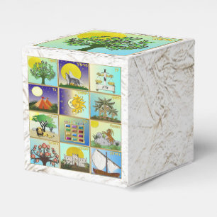 Judaica 12 tribes of Israel Asher Favour Box