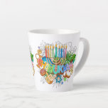 Judaica - Chanukah Latte Mugs - Giftware<br><div class="desc">Judaica Giftware - Hanukah Coffee Mugs - Latte Mug - Jewish Holidays - Hanukkah Gifts - Guests & Family</div>