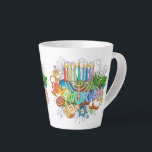 Judaica - Chanukah Latte Mugs - Giftware<br><div class="desc">Judaica Giftware - Hanukah Coffee Mugs - Latte Mug - Jewish Holidays - Hanukkah Gifts - Guests & Family</div>