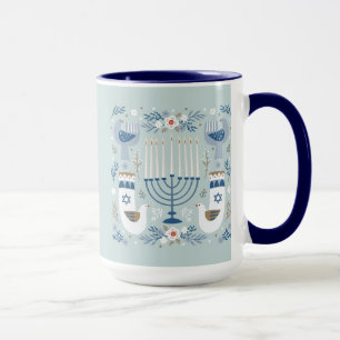 Judaica - Chanukah Mugs - Giftware - Holidays 