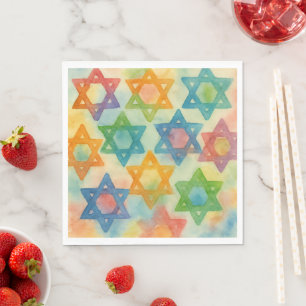 Judaica Gifts - Customizable Aprons - Jewish Stars Napkin