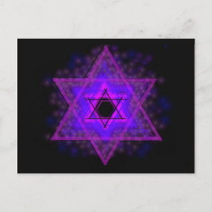 Judaica,... glowing in darkness postcard