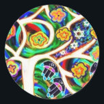 Judaica Hamsa Ivory Tree Of Life Classic Round Sticker<br><div class="desc">Matching Judaic Invitations sets available : Mitzvah Planner Book, �Save The Date� Invite/Magnet, Announcements, �Out of Town Guest� Invite, �Out of Town Guest� Direction Card, �Out of Town Guest� Luncheon/Dinner/Party Invite, Kids Invite, Adult Invite, Matching Envelopes, RSVP Cards, Post Cards, Address Labels, Stamps, Mitzvah Guest Sign-In Book, Place Cards, Seating...</div>