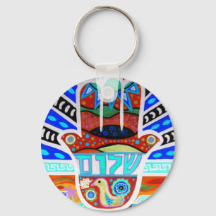 JUDAICA HAMSA KEYCHAIN