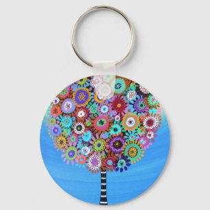 JUDAICA HAMSA TREE OF LIFE SUN EYE PROTECTION KEYCHAIN